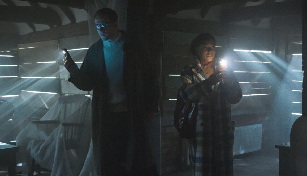 JOSH DYLAN as Tommy and ANTONIA THOMAS as Tuppence Name: Josh Dylan (Tommy) and Antonia Thomas (Tuppence) - Agatha Christie's Tommy & Tuppence Copyright: Courtesy of BritBox