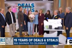 Tory Johnson and family, Lara Spencer, and Sam Champion on the October 6, 2026, episode of ABC's 'Good Morning America.'