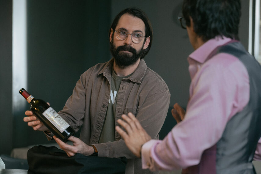 (L-R): Martin Starr as Bodhi and Rhys Coiro as Leonardo Timpone in Tulsa King, episode 2, season 4, streaming on Paramount+, 2026. Photo Credit: Steve Swisher/Paramount+
