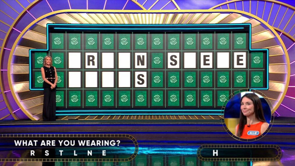Vanna White and Allie DeRocco on the October 8, 2026, episode of 'Wheel of Fortune.'