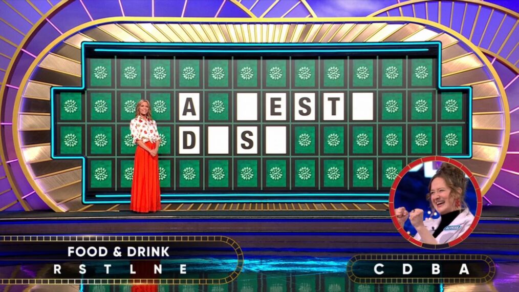 Vanna White and Alyssa Burnett on the October 7, 2026, episode of 'Wheel of Fortune.'