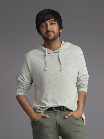 Nik Dodani as Vikram Malhotra from the CBS Original Series CUPERTINO, scheduled to air on the CBS Television Network. Pictured: Nik Dodani as Vikram Malhotra. Photo: James Dimmock ©2026 CBS Broadcasting, Inc. All Rights Reserved.