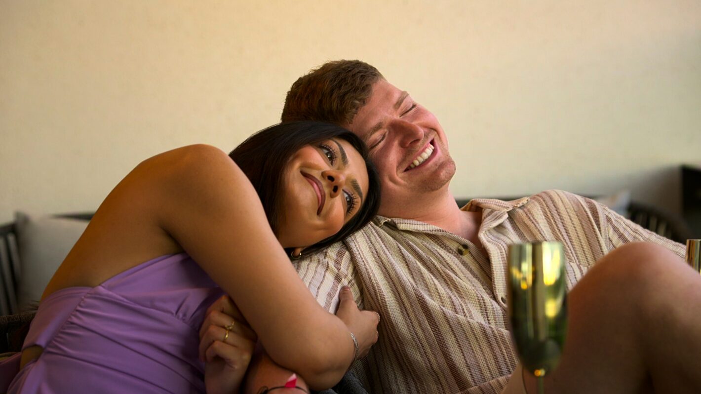 Aneha Singh and Cam Halloran in episode 1105 of Love Is Blind
