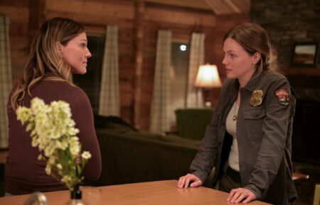 Tricia Helfer as Molly Pigeon and Tracy Spiridakos as Anna Pigeon — 'Anna Pigeon' Season 1 Episode 9 