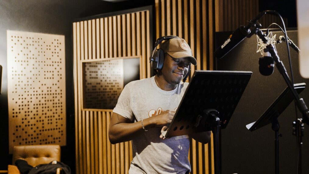 David Jonsson recording 'Bram Stoker's Dracula' for Audible