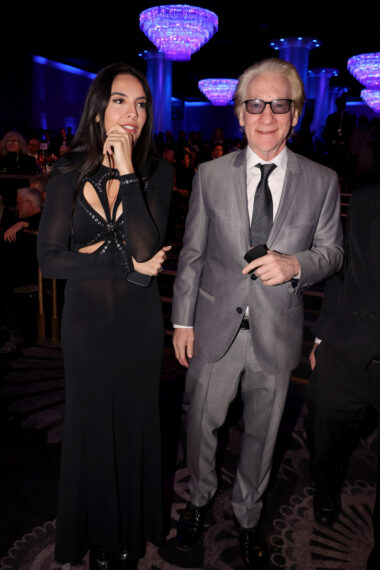 Noor Alfallah and Bill Maher attend the 68th GRAMMY Awards Pre-GRAMMY Gala & GRAMMY Salute to Industry Icons Honoring Avery Lipman & Monte Lipman on January 31, 2026 in Los Angeles, California.