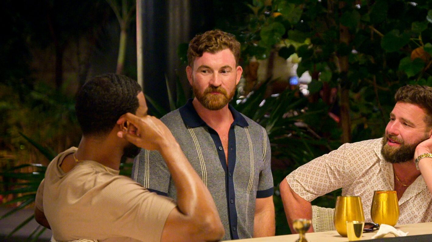 Wilson Monteiro, Blake Carver, Rob Feeley in episode 117 of Love Is Blind