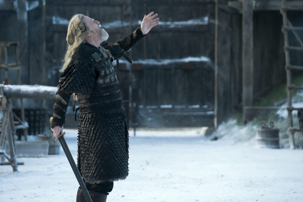 Jesper Christensen (King Harald Fairhair) in BLOODAXE SEASON 1