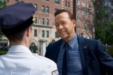 Maggie Lawson as Sarah Silver and Donnie Wahlberg as Danny Reagan in 'Boston Blue' Season 2 Episode 1