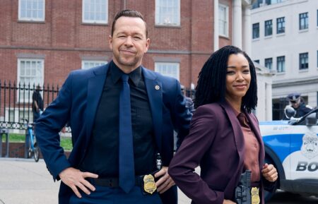 Donnie Wahlberg as Danny Reagan and Sonequa Martin-Green as Lena Silver in 'Boston Blue' Season 2