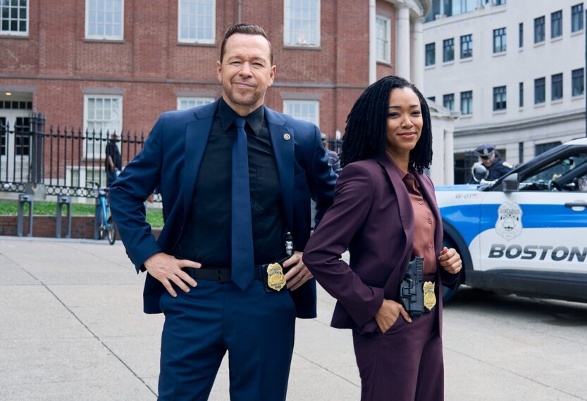 Donnie Wahlberg as Danny Reagan and Sonequa Martin-Green as Lena Silver in 'Boston Blue' Season 2