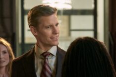 Ward Horton as Thad Longfellow and Sonequa Martin-Green as Lena Silver in 'Boston Blue' Season 2 Episode 1