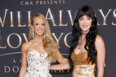 Carrie Underwood and Katy Perry attend as CMA Presents I Will Always Love You: A Celebration Of Dolly Parton at The Fisher Center for the Performing Arts on October 21, 2026