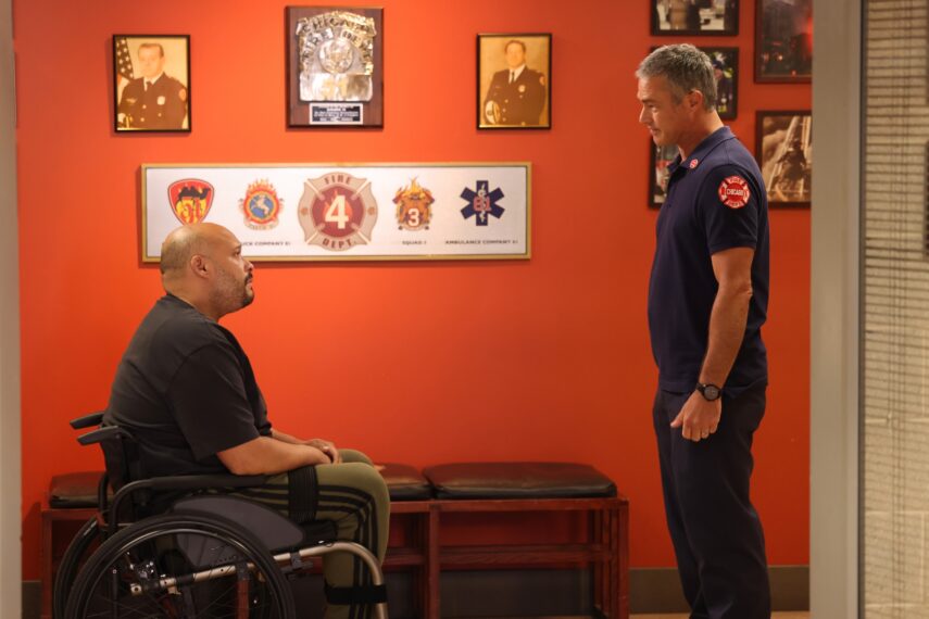 Joe Minoso as Cruz, Taylor Kinney as Lt. Kelly Severide — 'Chicago Fire' Season 15 Episode 3