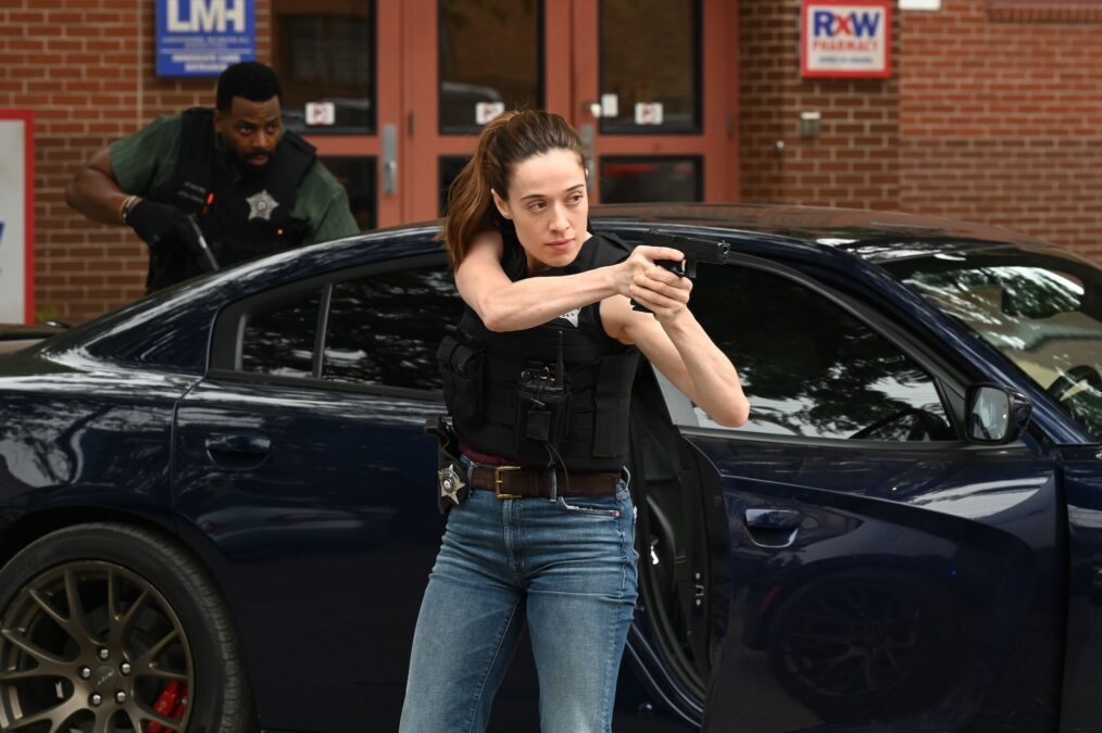 LaRoyce Hawkins as Officer Kevin Atwater, Marina Squerciati as Officer Kim Burgess — 'Chicago P.D.' Season 14 Premiere "Demolition"