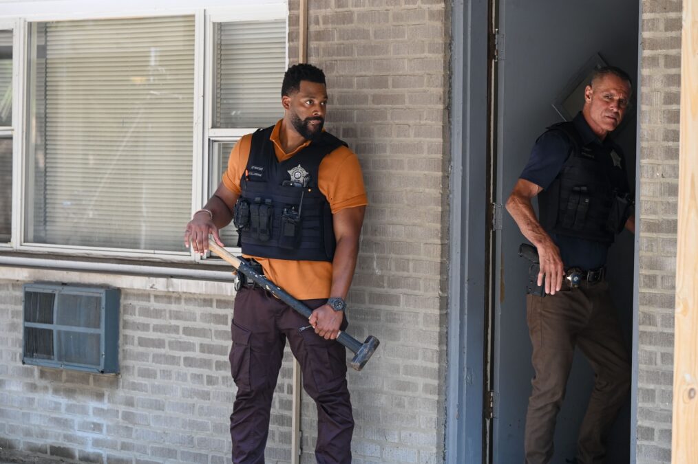 LaRoyce Hawkins as Officer Kevin Atwater, Jason Beghe as Sergeant Hank Voight — 'Chicago P.D.' Season 14 Premiere "Demolition"