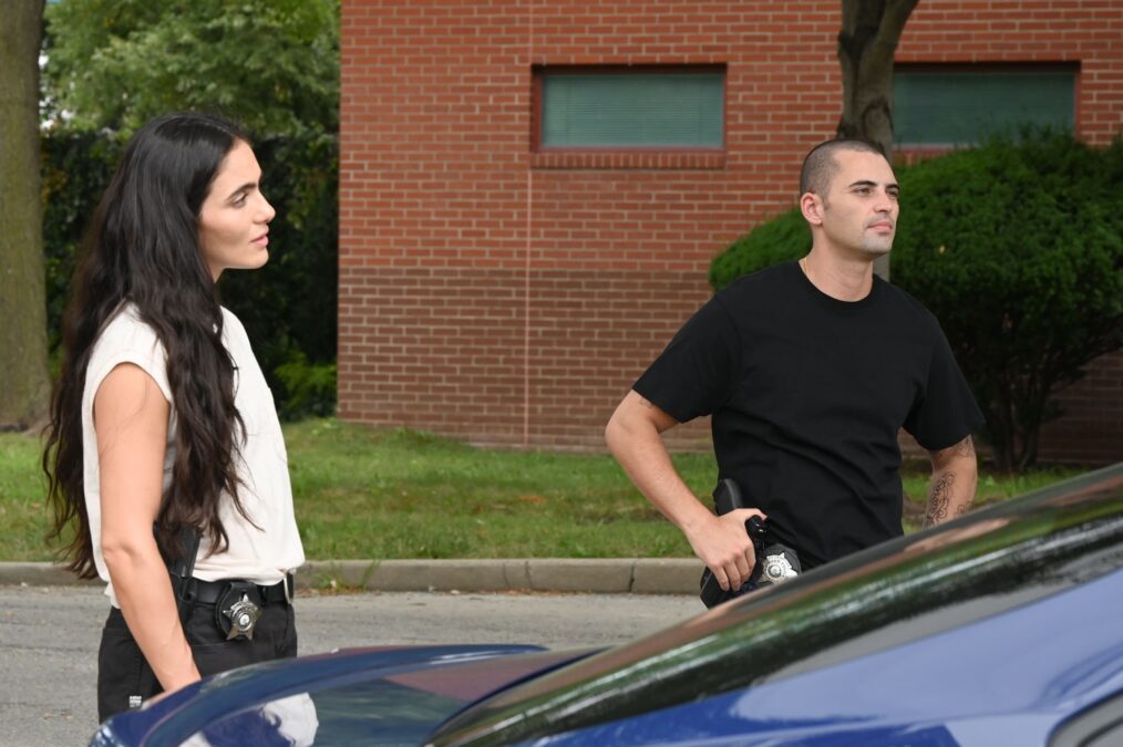 Arienne Mandi as Eva Imani, Benjamin Levy Aguilar as Dante Torres — 'Chicago P.D.' Season 14 Premiere "Demolition"