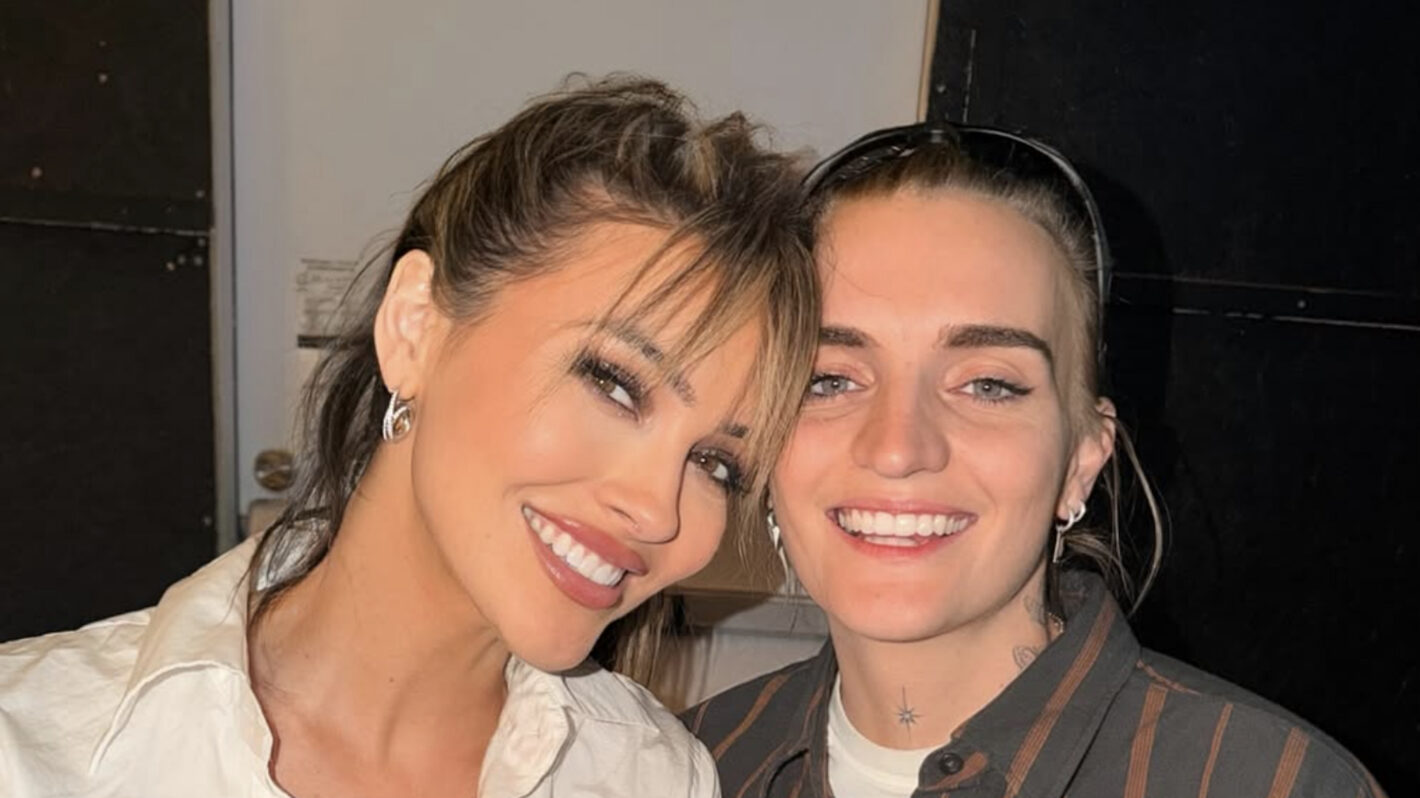 Chrishell Stause and G Flip together