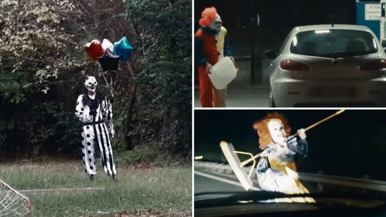 Views of clowns in Hulu's 'Clown Panic'