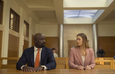 Mike Colter as Michael Price and Rachel Keller as Olivia Siffre — 'Cupertino'
