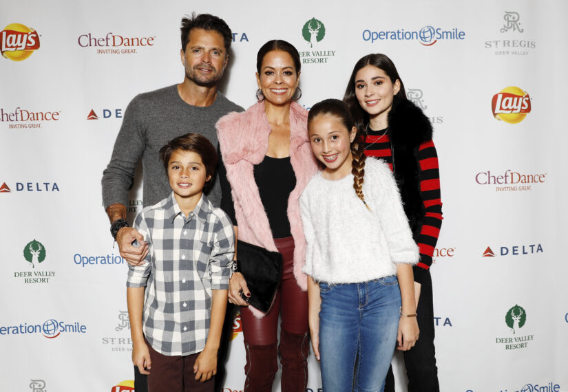 Brooke Burke and David Charvet with their children Sierra, Shaya and Rain attend Operation Smile's 7th Annual Park City Ski Challenge