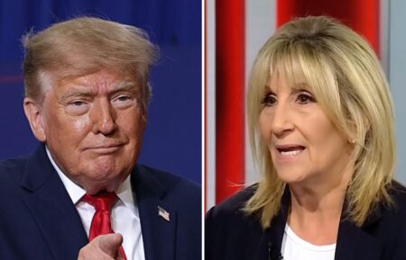 Donald Trump and Jamie Gangel