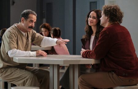 Tony Shalhoub as Jack Einstein, Melissa Fumero as Teri London, and Matthew Gray Gubler as Lewis Einstein — 'Einstein'