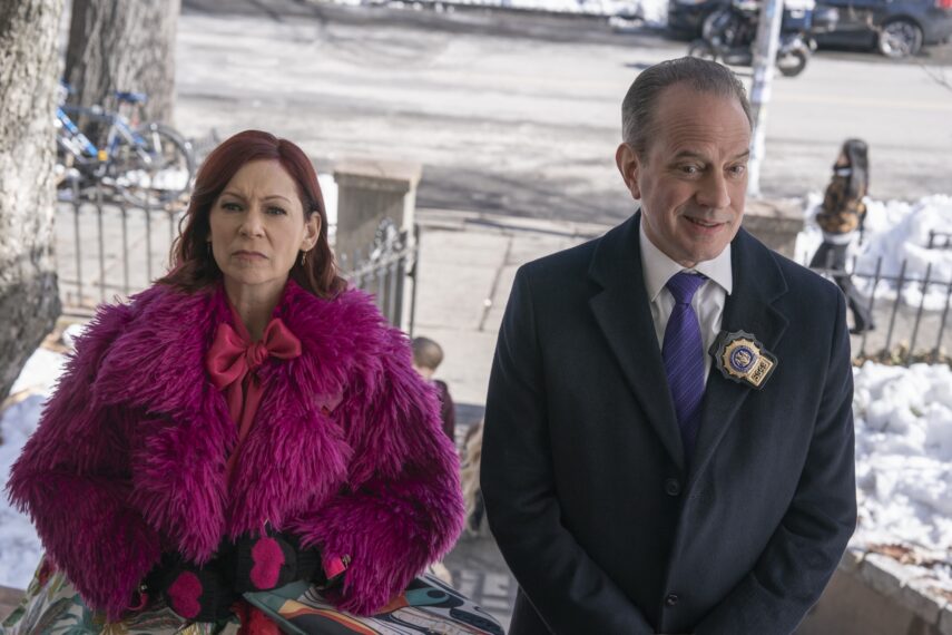 Carrie Preston as Elsbeth Tascioni and Danny Mastrogiorgio as Detective Smullen in 'Elsbeth'