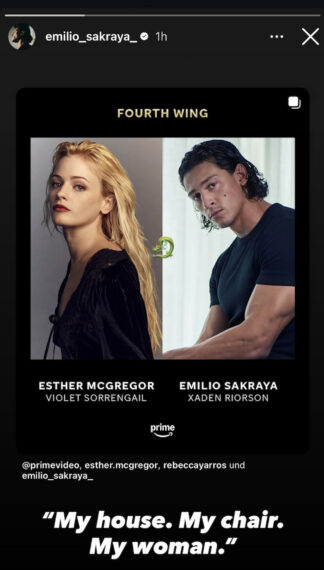 Emilio Sakraya's Instagram Story