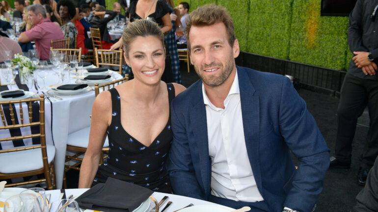 Erin Andrews and Jarret Stoll attend the 33rd Annual Cedars-Sinai Sports Spectacular at The Compound on July 15, 2018 in Inglewood, California