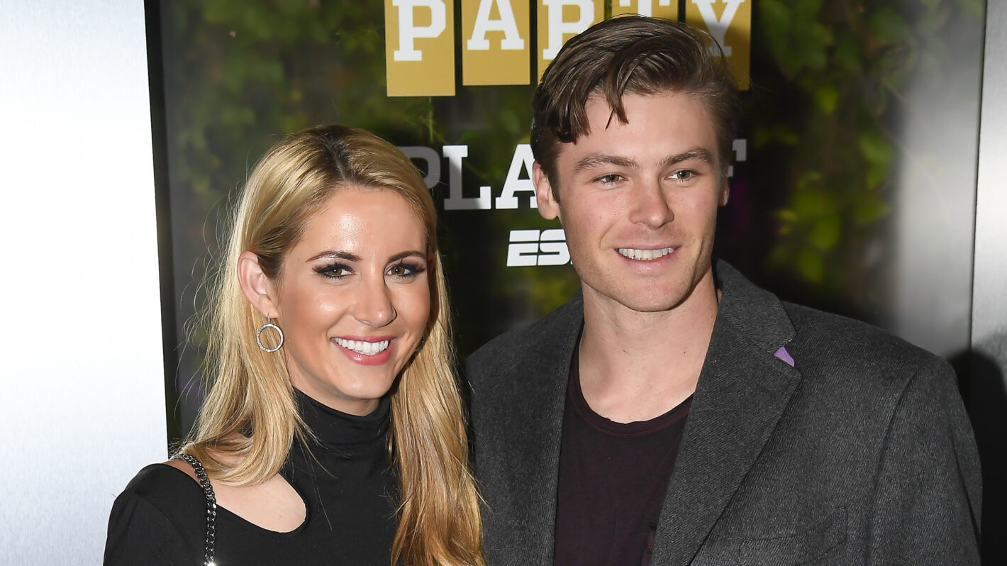 Laura Rutledge of ESPN and Baseball Player Josh Rutledge attend the Party At The Playoff at The GlassHouse on January 5, 2019 in San Jose, California