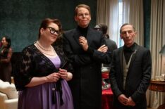 Cat Lemieux as Drusilla, Jeff Hiller as Aldricht, and Julian Richings as Vlad in 'Eternally Yours'