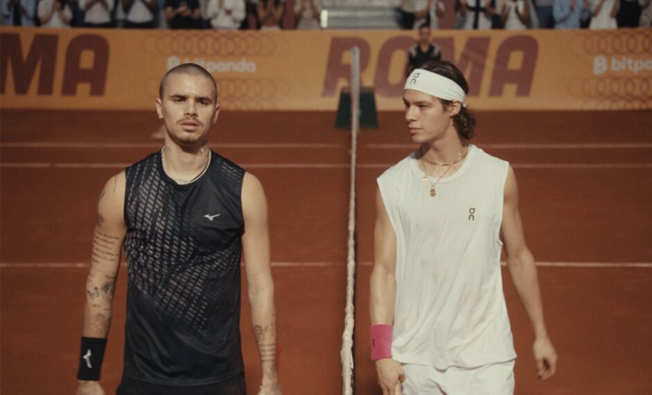 Romeo Beckham and Paul Kircher in 'Forty Love'