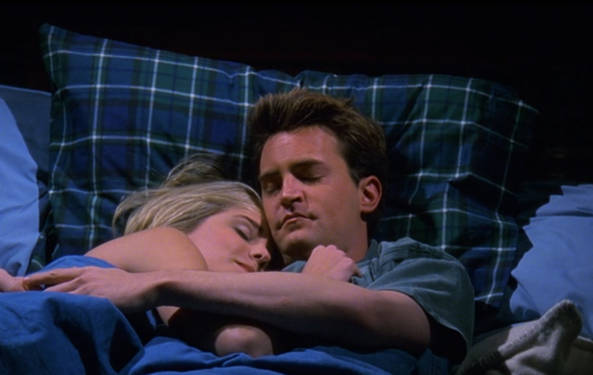 Christina Moore and Matthew Perry on 'Friends'