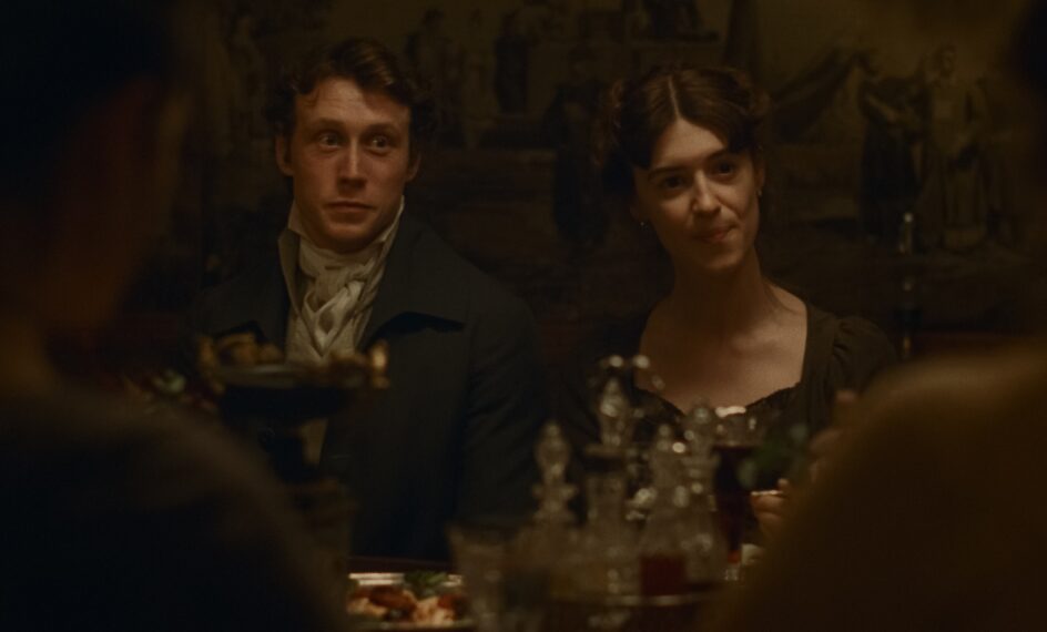 George MacKay stars as Edward Ferrars and Daisy Edgar-Jones as Elinor Dashwood in 'Sense and Sensibility'