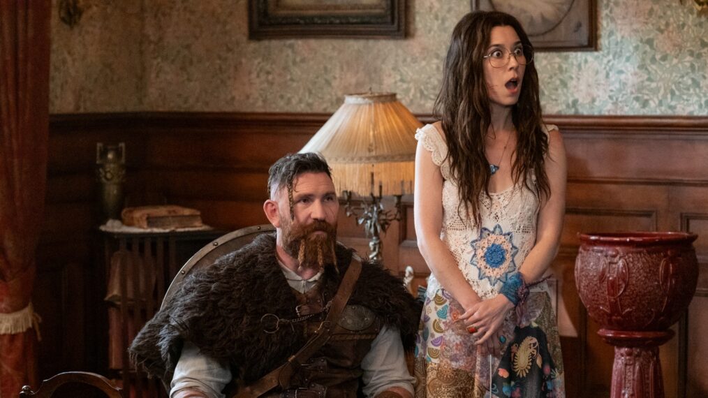 Devan Chandler Long and Sheila Carrasco for 'Ghosts' Season 6 Halloween Special