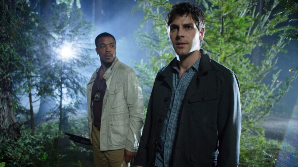 Russell Hornsby as Hank Griffin and David Giuntoli as Nick Burkhardt in ‘Grimm’