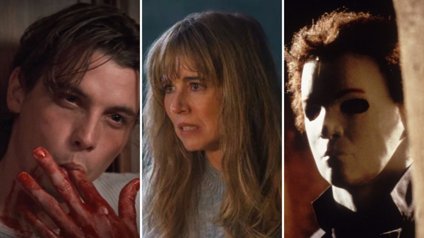 Skeet Ulrich in 'Scream,' Linda Cardellini in 'Crystal Lake,' and Michael Myers in 'Halloween'