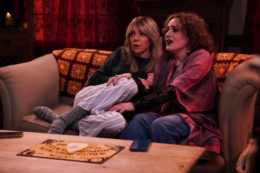 Kaitlin Olson and Artemis Pebdani in 'It's Always Sunny in Philadlephia' Season 18