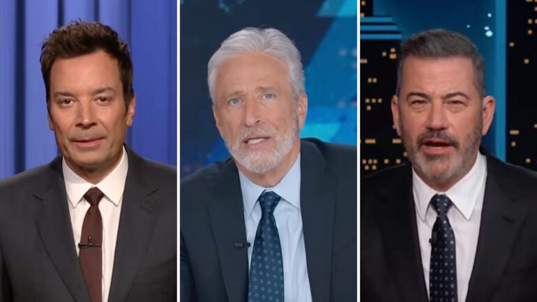 Jimmy Fallon, Jon Stewart, Jimmy Kimmel