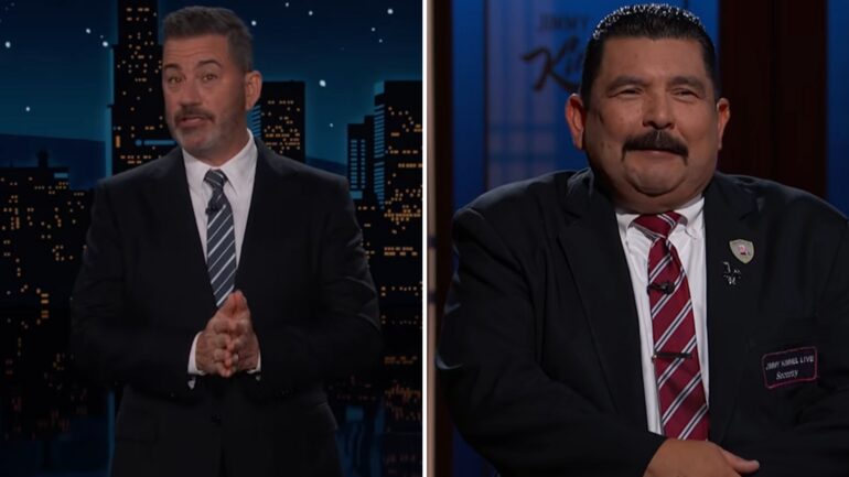 Jimmy Kimmel and Guillermo rodriguez