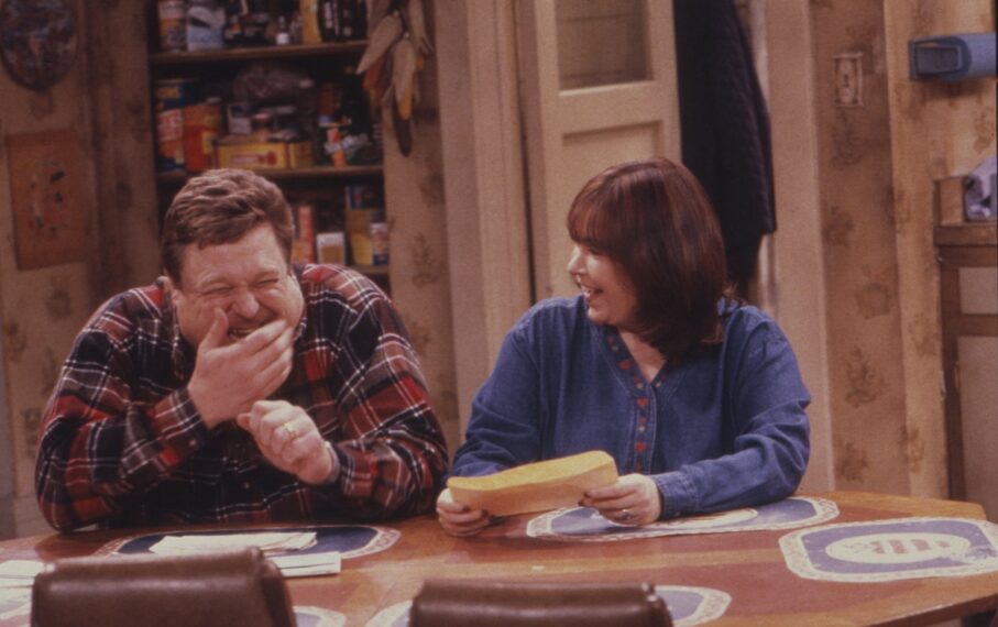 John Goodman and Roseanne Barr