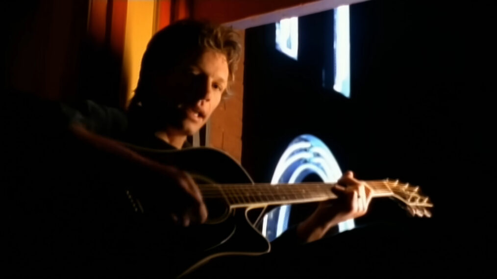Jon Bon Jovi in his "Midnight in Chelsea" music video