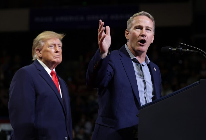 Jon Husted and Donald Trump