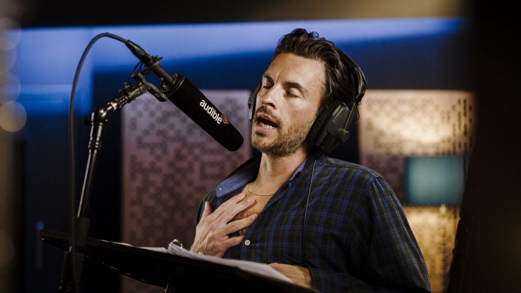 Jonathan Bailey recording 'Dracula' for Audible