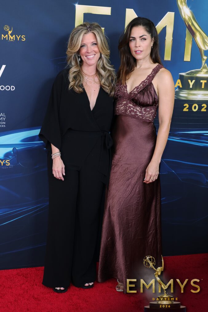 Laura Wright and Kelly Thiebaud at the 2026 Daytime Emmys
