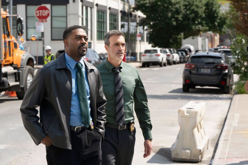 David Ajala as Det. Theo Walker, Reid Scott as Det. Vincent Riley — 'Law & Order' Season 26 Premiere