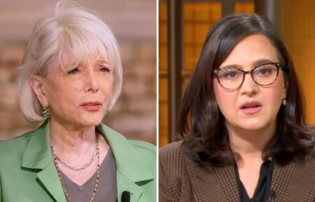 Lesley Stahl and Bari Weiss