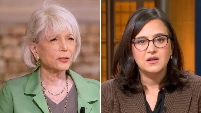 Lesley Stahl and Bari Weiss