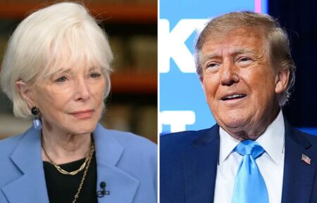 Lesley Stahl and Donald Trump
